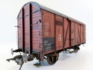 (0LD01) LENZ Spur 0 gedeckter Güterwagen Gr 20 der DB, patiniert von Lars D... - Bild 1 von 12