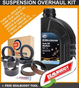 Fork Seals & Dust Seals and Bushes + Fork Oil Kit for Honda CBR600 F4 1999-2006 - Picture 1 of 1