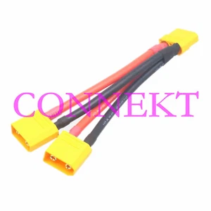 XT90 Female to 2x XT90 Male Parallel Y Harness 10AWG 10CM for RC LiPo Battery - Picture 1 of 1