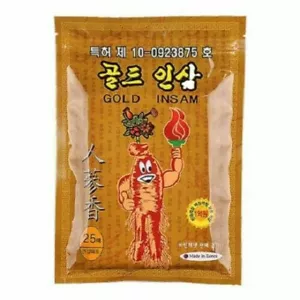 Korean Gold Insam Ginseng Patch Health Pad Patch Pain Fatigue Relief Relax 25ea - Picture 1 of 5