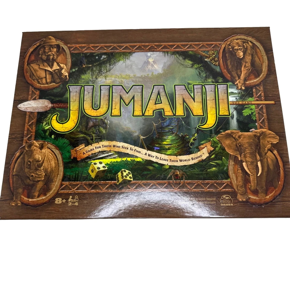 Jumanji Board Game 2022 Spin Master Adventure Family Game Ages 8+ New - Image 1 of 3