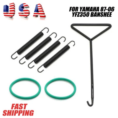 Para Yamaha Banshee 350 Silenciador de escape Muelles giratorios Junta Orings, Gancho extractor Foto 1 de 4