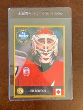 RARE 1995 SEMIC ED BELFOUR CHICAGO BLACKHAWKS Ice Hockey Finnish Team Canada