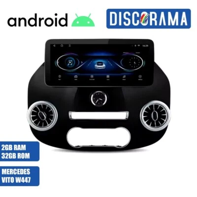 AUTORADIO ANDROID MERCEDES VITO W447 2014-2022 STEREO AUTO TOUCH NAVIGATORE - Immagine 1 di 4