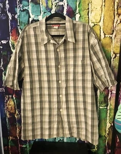 UnionBay Green & Beige Men’s Plaid Short Sleeve Button Up Size XL - Picture 1 of 7