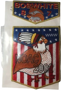 Bob White Lodge 87 Georgia-Carolina GA 2002 NOAC 2pc Certificate Flap GMY Bdr - Picture 1 of 2