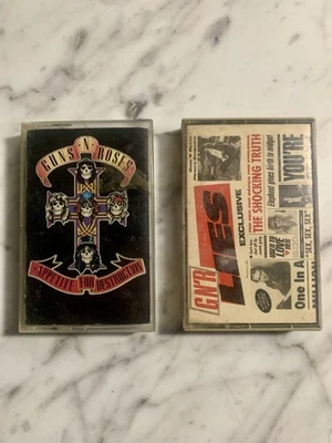 Guns N Roses cassette tape lot (2 albums) appetite for destruction lies - Image 1 of 4