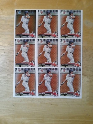 2017 bowman draft Brett Netzer lot of 9 baseball cards Boston Red Sox - Image 1 of 2