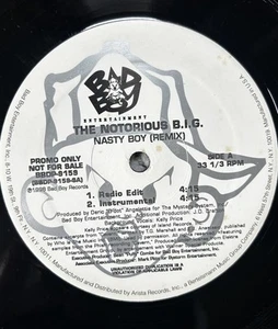 The Notorious B.I.G. - Nasty Boy 12" Single Vinyl LP, Bad Boy Records, Promo - Picture 1 of 3