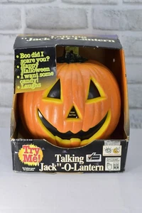 VINTAGE 1997 GEMMY TALK JACK-O'-LANTERN - con scatola - RARO - Foto 1 di 3