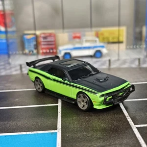 1/55 2016 Hot Wheels Mattel Fast & Furious 7 Dodge Challenger SRT8 Z011 Green - Picture 1 of 8