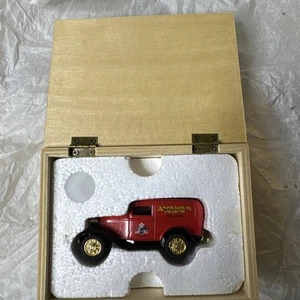 1932 FORD DELIVERY DIE CAST METAL DIME BANK ANHEUSER BUSCH 1998 ERTL CO. NIB - Picture 1 of 7