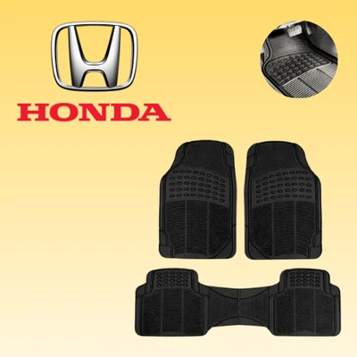 Alfombrillas de goma personalizadas para todos los climas Honda 3 piezas Foto 1 de 4