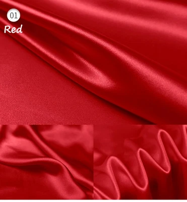 42'' Wide By Yard Stretch Silk Satin Fabric Charmeuse Soft Sleep Gown Material - Image 1 of 4