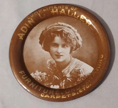 Adin L. Haller Furniture, Undertaking, Carpets,  Etc.  Tip Tray  4.25" - Image 1 of 4