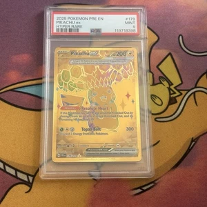 PSA 9 Pikachu Ex 179 Pokémon Único, Evoluciones Prismáticas Como Nuevo - Imagen 1 de 3