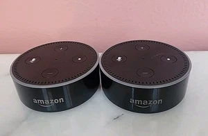 2 Amazon Echo Dot (2nd Gen) Smart Speakers – Model RS03QR –Alexa Voice Assistant - Picture 1 of 3