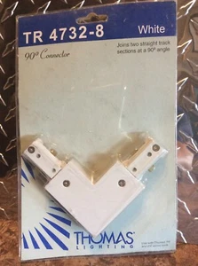 Thomas Track Lighting 90 Degree L Connector White TR4732-8 - Picture 1 of 2