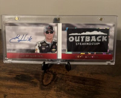2015 Press Pass Upper Cuts Kevin Harvick Melting 1/1 Autograph NASCAR Booklet - Image 1 of 4