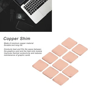 20Pcs Heat Sink Shim Fast Heat Dissipation Professional Copper Shim - Afbeelding 1 van 21