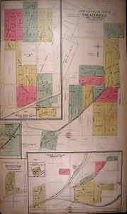 1910 Plat Map ~ WEST Part of COLLINSVILLE, MADISON County, ILLINOIS ~ Free S&H - Picture 1 of 1