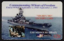 USS Missouri (BB-63) Battle Ship 50th Anniv. 'Mighty Mo' PROOF Phone Card