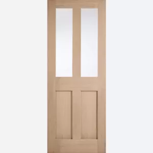 LPD Internal London Oak Pre Finished 2 Light Glazed Doors - Picture 1 of 4