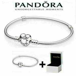 New Genuine Pandora Moments Snake Chain Bracelet With Gift Box