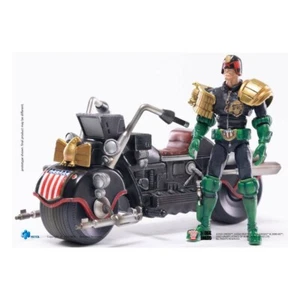 Judge Dredd & Lawmaster MK2 2000 A.D. 1:18 Exquisite Mini Action Figure Set Hiya - Picture 1 of 9