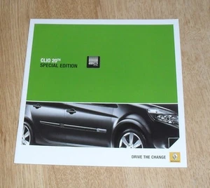 Renault Clio 20th Anniversary Special Edition Brochure 2010 - 1.2 TCe 1.5 DCi - Picture 1 of 1