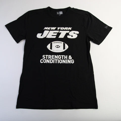 New York Jets New Era Short Sleeve Shirt Men's Black Used Cover