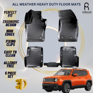 Floor Mats Liners For JEEP Renegade 2014-2024 All Weather Heavy Duty Car Rugs - Picture 1 of 8