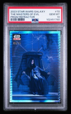 2023 Topps Star Wars Galaxy The Master of Evil Prism refractor/75 PSA 10 GEM MT Foto 1 de 3