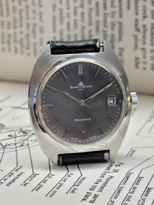 STUNNING Vintage Baume & Mericer Baumatic Mad Men's Watch All ORIGINAL+ SERVICED - Picture 1 of 11