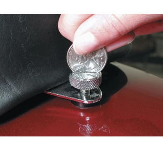 Tornillo para asiento de pulgar Mustang 78044 cuarto de vuelta cromado rosca 1-1/4"-28 Foto 1 de 1