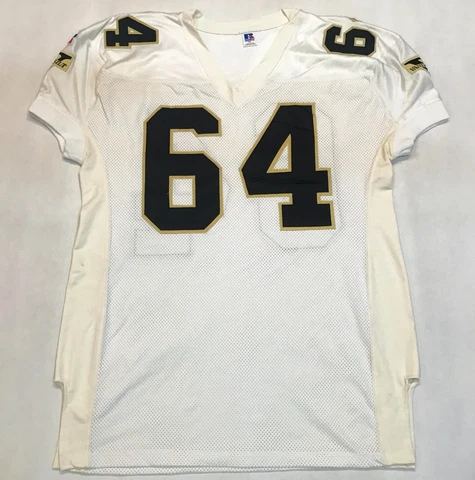 Russell Athletic Vanderbilt Commodores #64 Football Jersey Sz 54 White Sewn USA Cover