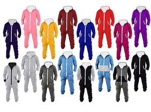 Mens Jumpsuit Non Footed Pajama Unisex OnePiece Playsuit Adult Onesie0 With Hood - Picture 1 of 30