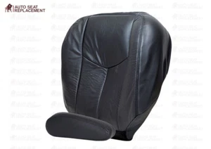 2003 2004 Chevy Avalanche Silverado Driver Bottom & Armrest Seat Cover Dark Gray - Picture 1 of 9