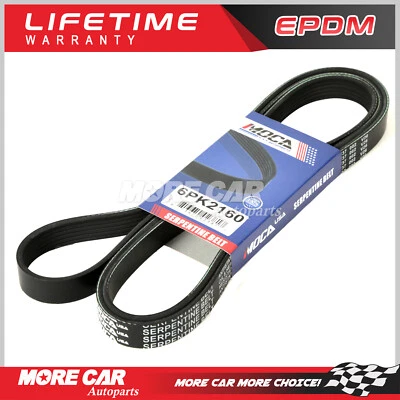 Cinturón Serpentine 6PK2160 para Buick Ford Jeep Mercedes-Benz Mercury Kia Hyundai Foto 1 de 4