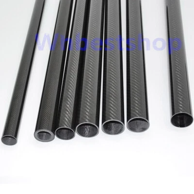 3K Carbon Fiber Tube 5 8 10 12 16 18 22 28 30 32 34 40 44 46 48 50 60 64 x 500mm - Image 1 of 4