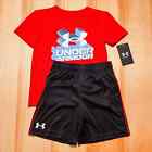 Under Armour Boys T-shirt and Shorts Set  - Size 5 