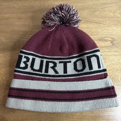 Burton Gorro Pom Esquí Snowboard Montaña Pendiente Deportes Aire Libre Equipo Foto 1 de 4