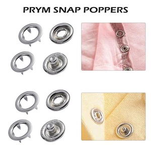 Sujetadores a presión PRYM tachuelas de alta resistencia y poppers de anillo de punta para proyectos artesanales hágalo usted mismo - Imagen 1 de 11