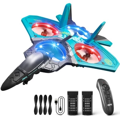 Kids Airplane Remote Control 4DRC V17 2.4Ghz Foam RC Helicopter Spinning Drone - Image 1 of 4