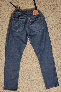 Levis 511 Slim Fit Jeans Label Girls Size 18 REG W29 x L31 Dark Wash - Picture 1 of 7