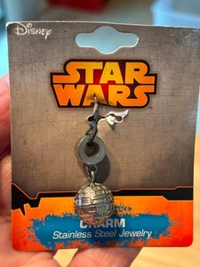 Disney Star Wars Death Star stainless steel Charm pandora type bracelet necklace - Picture 1 of 4