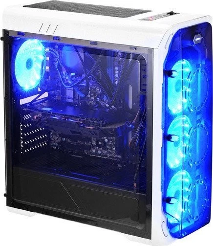 LC-Power Gaming 988W Blue Typhoon, Acrylfenster - Bild 1 von 1