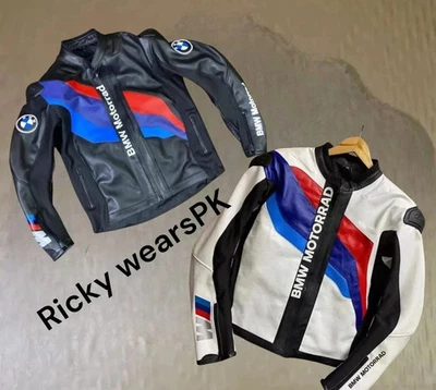 BMW Motorrad Motorcycle RacingRiding Real Leather Jacket Motorbike Biker Jacket - Image 1 of 4