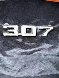 Vintage 307 Metal Car Badge 4.25" 307 Metal Car Badge Emblem 307 Car Emblem 307 - Picture 1 of 6