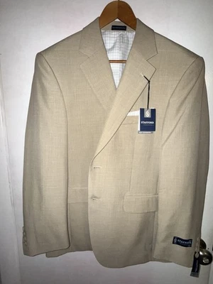 Blazer Stafford Traje Deportivo Chaqueta Abrigo Para Hombre Talla 38 Corto Calce Clásico Caqui NUEVO Foto 1 de 4